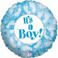 18 inch Helium Filled Foil Balloon > It's a Boy