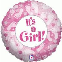 18 inch Helium Filled Foil Balloon > It's a Girl