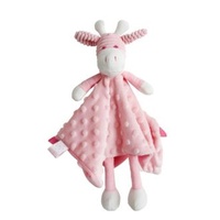 Super soft and cuddly comforter blankie, Colour - Pink - 30cm