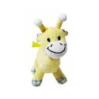 Super Soft Yellow Giraffe with Rattle - 18cm, fully machine washable