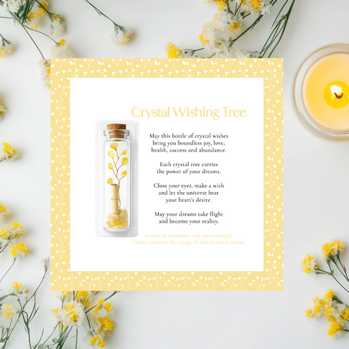 Crystal Wishing Tree - Citrine
