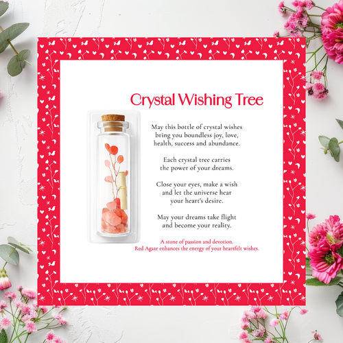 Crystal Wishing Tree - Red Agate